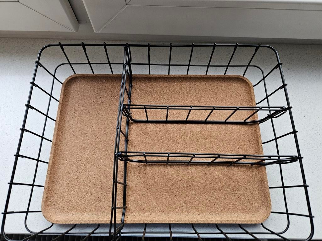 Draadmand met kurkblad, Ophalen of Verzenden, Zo goed als nieuw