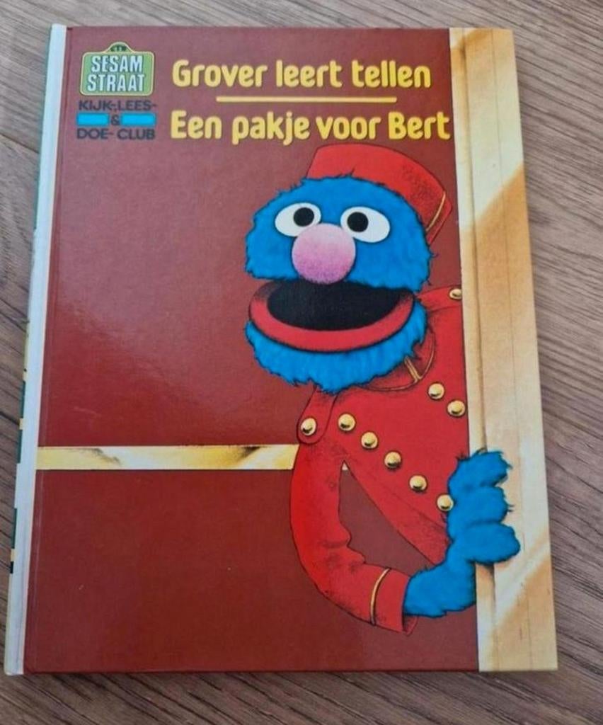 Sesamstraat grover leert tellen- een pakje voor bert, Boeken, Ophalen of Verzenden, Zo goed als nieuw, Fictie algemeen