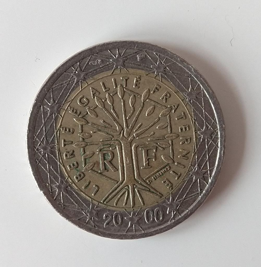 2 euro munt Frankrijk 2000, Vrijheidsboom, Postzegels en Munten, Munten | Europa | Euromunten, Ophalen of Verzenden, Frankrijk