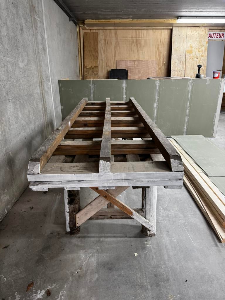 Werktafel, Tuin en Terras, Picknicktafels, Ophalen, Zo goed als nieuw, Rechthoekig, Aluminium