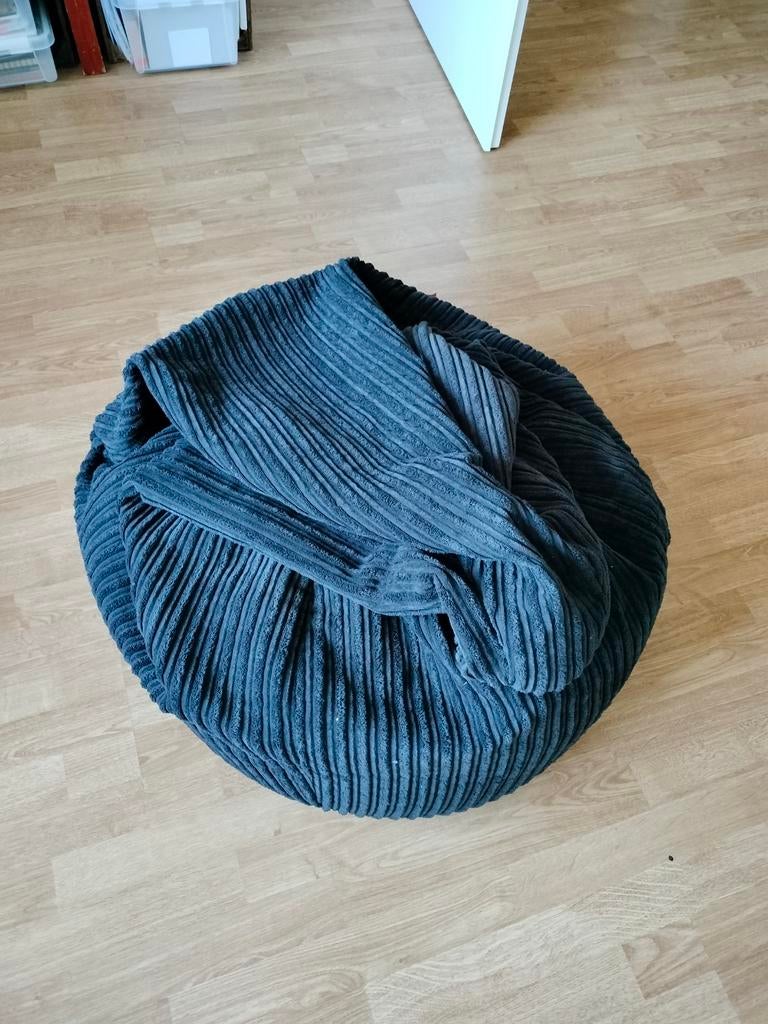 Loungepug zitzak, Huis en Inrichting, Zitzakken, Ophalen, Zwart