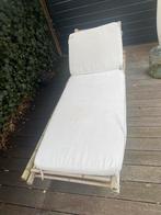 Bamboe Ligstoel met Kussen, Ophalen, Gebruikt, Hout, Verstelbaar
