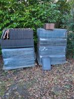 Actua Koramic 10  leigrijs vlakke dakpan, Doe-het-zelf en Verbouw, Ophalen, Steen of Klei, Nieuw, 15 m² of meer