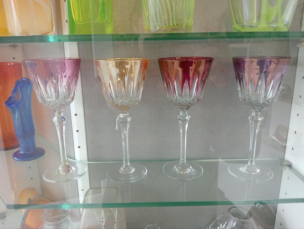 Mooie sierlijke champange glazen 4 stuks, Verzamelen, Glas en Borrelglaasjes, Ophalen of Verzenden, Zo goed als nieuw, Overige typen