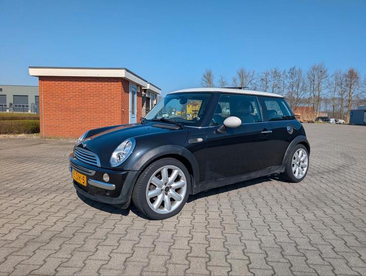 Mini 1.6 16V Cooper 2003 Zwart, Auto's, Mini, Particulier, Cooper, Benzine, D, Hatchback, Handgeschakeld, Geïmporteerd, Zwart