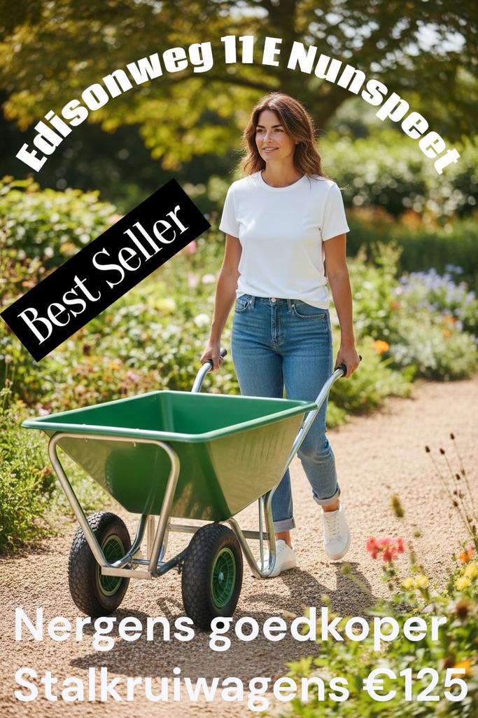 Stalkruiwagens mestkruiwagens 180L XXL kruiwagens 2 wielen, Toebehoren