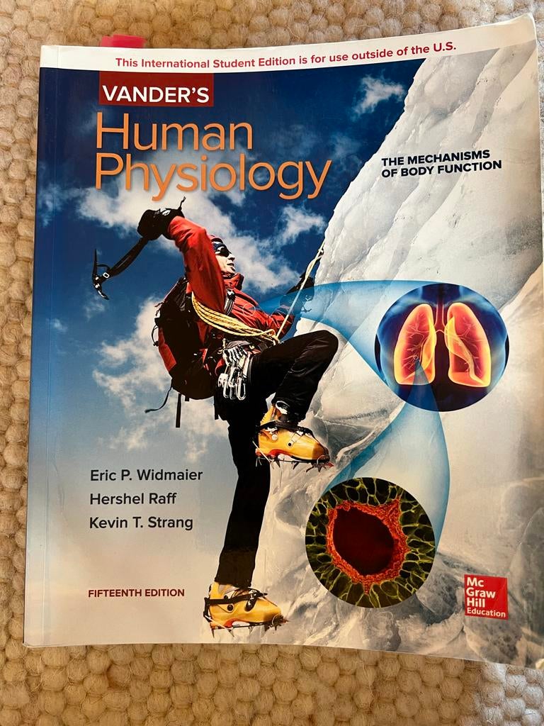 Vander's Human Physiology, Boeken, Studieboeken en Cursussen, Ophalen of Verzenden, Beta, Gelezen, HBO
