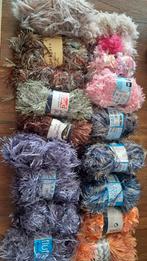 Fluffy garens partij - breigaren en haakgaren, Ophalen of Verzenden, Zo goed als nieuw, Breien of Haken, Wol of Garen