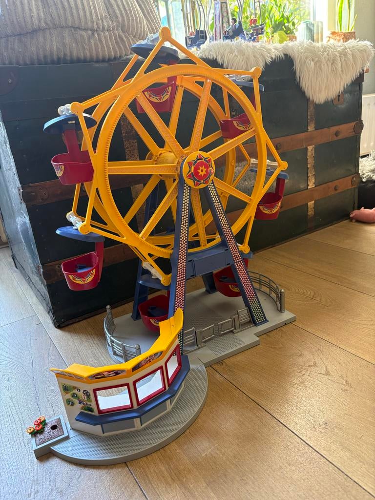 Playmobil Zweefmolen & Reuzenrad met 5 poppetjes, Ophalen, Gebruikt, Complete set