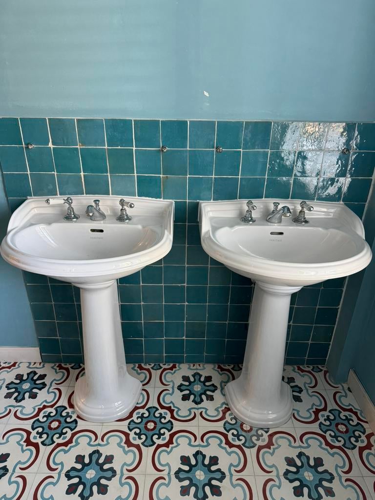 Authentieke heritage wastafels, Huis en Inrichting, Ophalen, Overige typen, 50 tot 100 cm, Zo goed als nieuw
