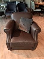 Bruin leder stoel VAN €1275 VOOR €475, Ophalen, 75 tot 100 cm, Leer, 50 tot 75 cm