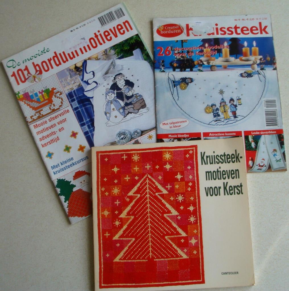 borduurboek met patronen voor Kerst 4,50, Ophalen of Verzenden, Gelezen, Borduren en Naaien