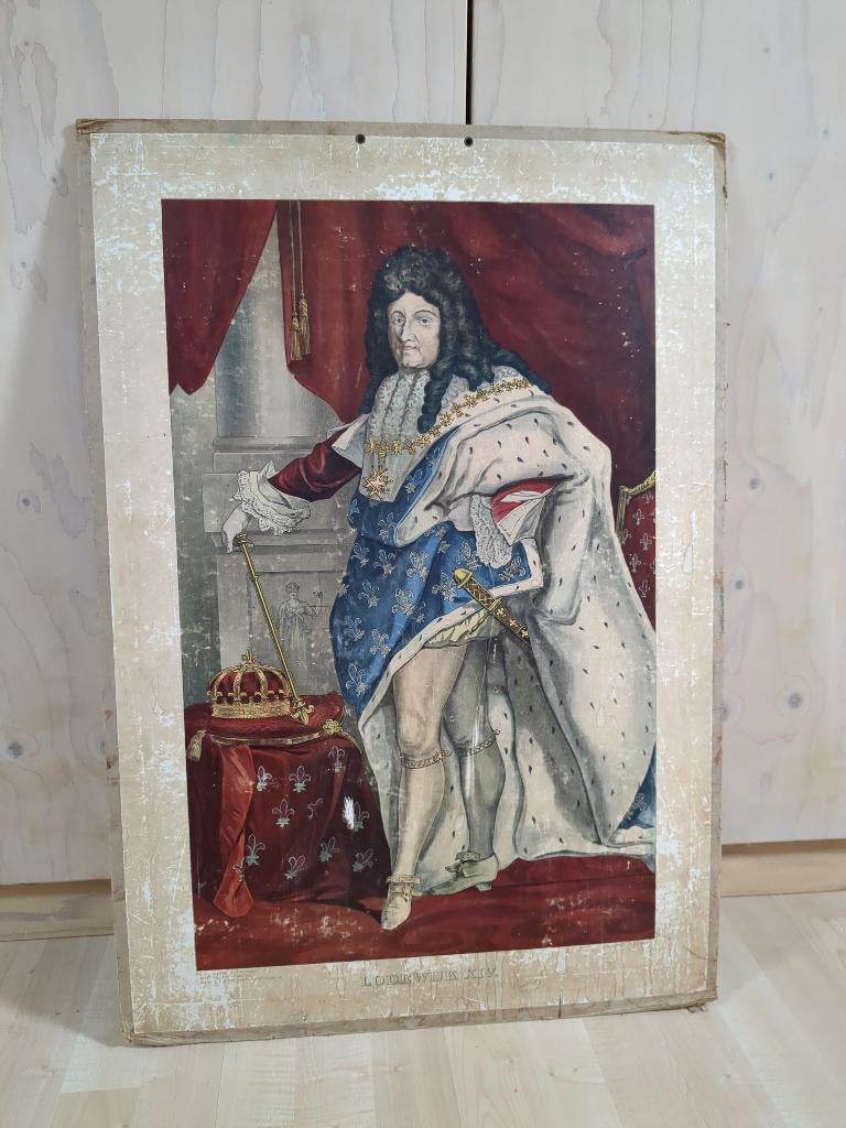 Antieke schoolplaat, Antiek en Kunst, Antiek | Schoolplaten, Ophalen of Verzenden, Geschiedenis