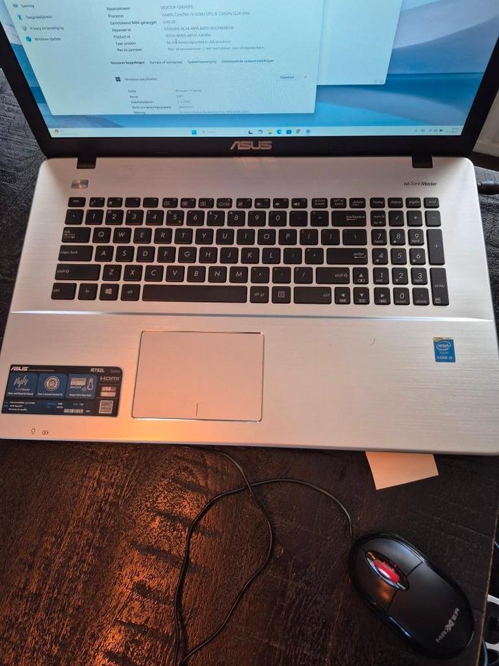 ASUS X75 Intel Core i5 477GB SSD, Computers en Software, Windows Laptops, Gebruikt, 17 inch of meer, SSD, 2 tot 3 Ghz, 4 GB, Qwerty