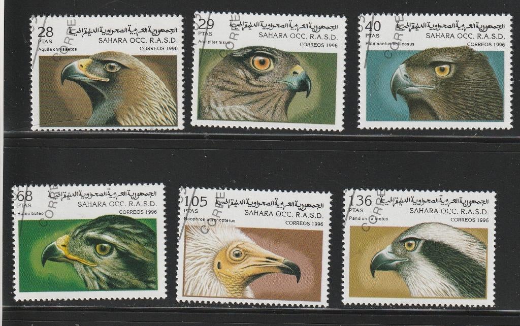 Roofvogels Kavel nr. 9, Verzenden, Gestempeld, Dier of Natuur
