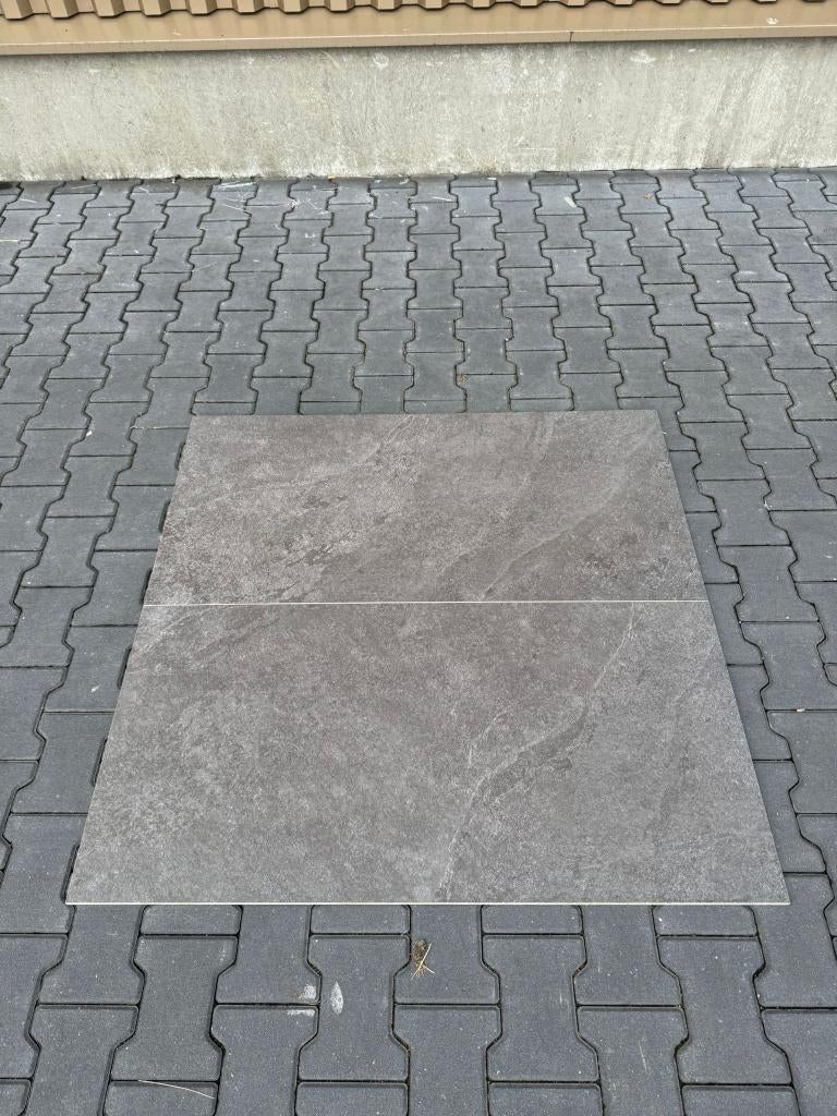 Keramische tegel La Fenice Slate Antraciet 60x120cm | OP=OP, 60 cm of meer, Nieuw, Ophalen of Verzenden, 10 m² of meer