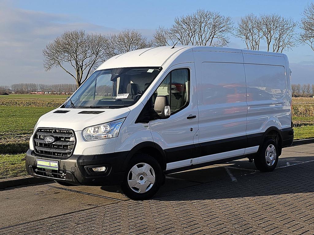 Ford Transit 350 2.0 TDCI L3H2 Verlengde Garantie Trekhaak C, Auto's, Voorwielaandrijving, Stof, 4 cilinders, Wit