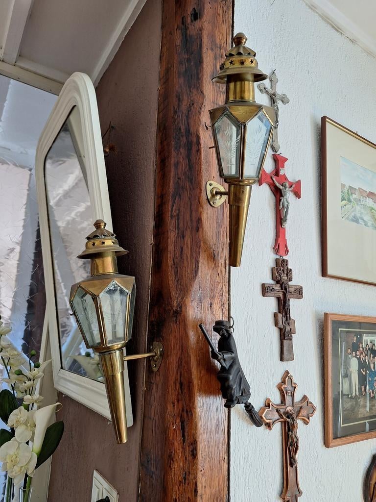 Set van 2 sierlampen, vroegere koetslampen, Ophalen of Verzenden