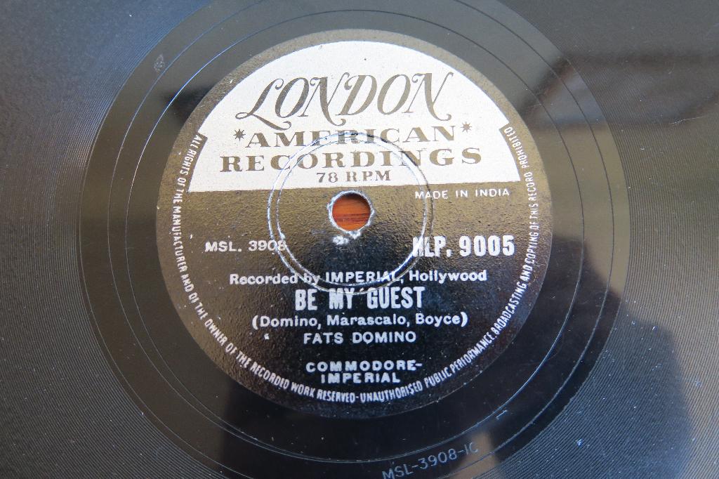 Fats Domino Be My Guest 78rpm 78 toeren jukebox wurlitzer, Cd's en Dvd's, Vinyl Singles, Gebruikt, 10 inch, Voor 1960, Overige typen