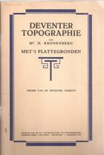 Kronenberg, Mr. H.- Deventer Topographie met 3 plattegronden, Ophalen of Verzenden, Gelezen, Mr. H. Kronenberg