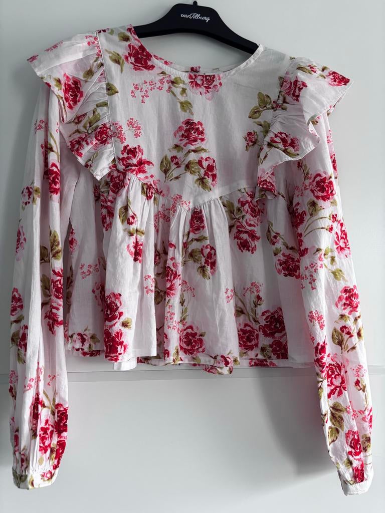 Next gebloemde blouse maat 140, Kinderen en Baby's, Kinderkleding | Maat 140, Ophalen of Verzenden, Gebruikt, Meisje, Overhemd of Blouse