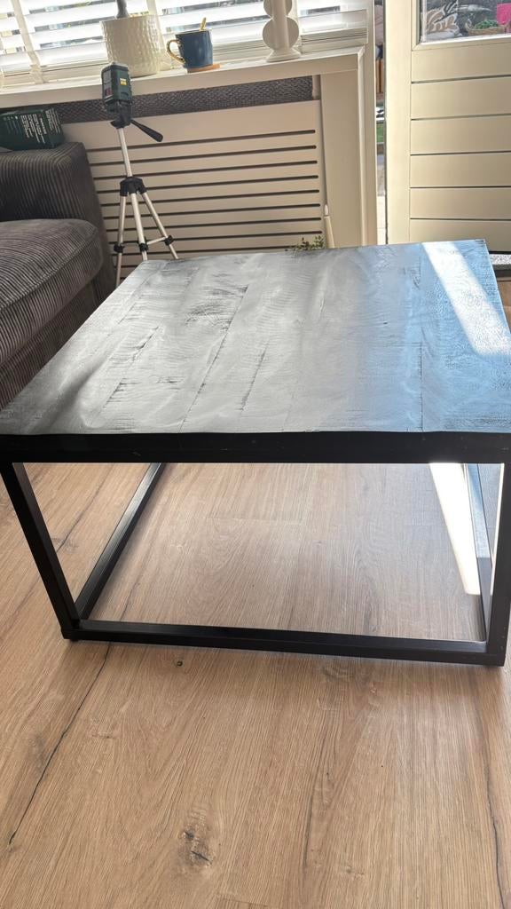 Salon tafel, Huis en Inrichting, Tafels | Salontafels, Gebruikt, 50 tot 100 cm, 50 tot 75 cm, Vierkant
