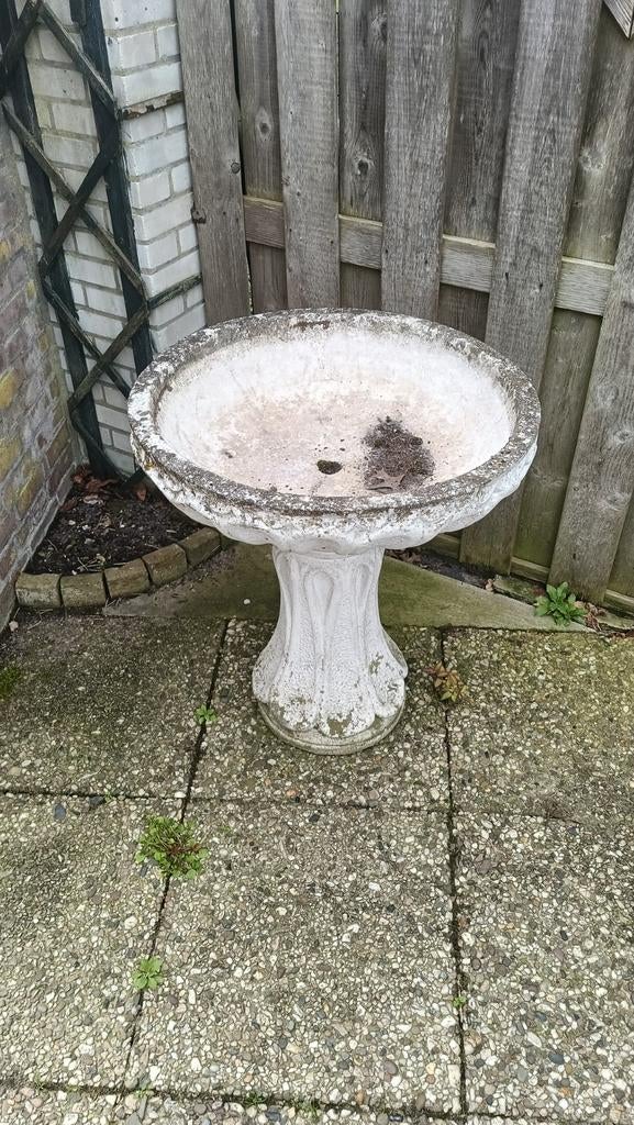 Betonnen tuin ornament bloembak, Tuin en Terras, Ophalen, Gebruikt