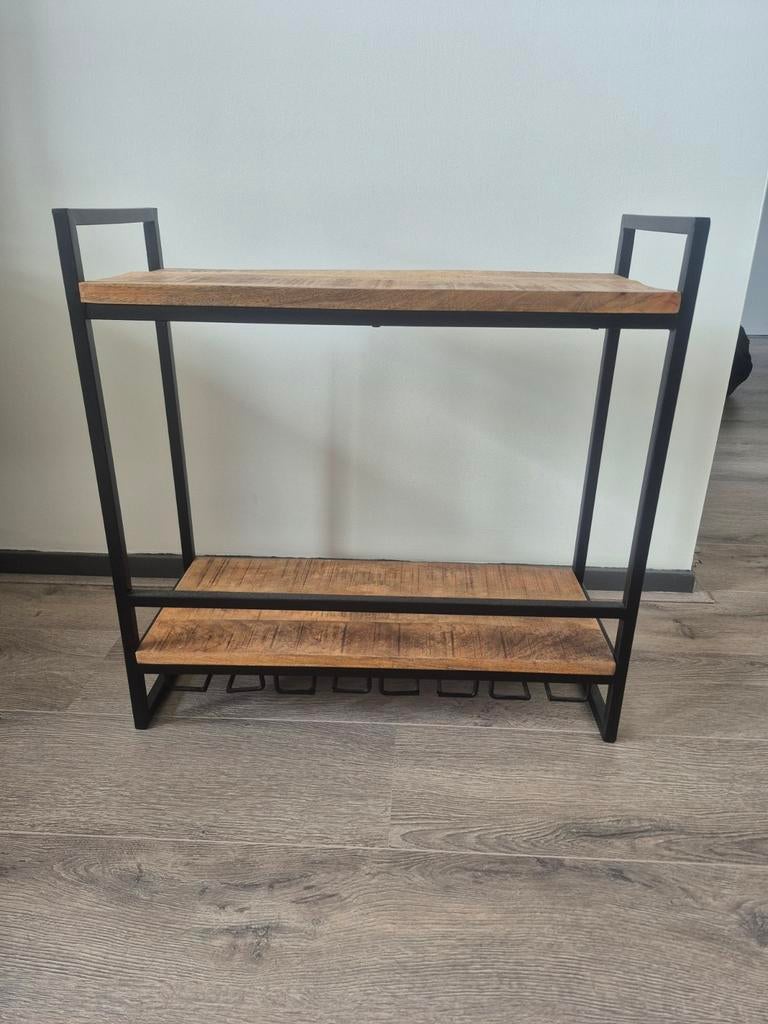 Wijnrek (Kyan - Leen Bakker), Ophalen, Metaal, 50 tot 75 cm, 5 tot 15 flessen