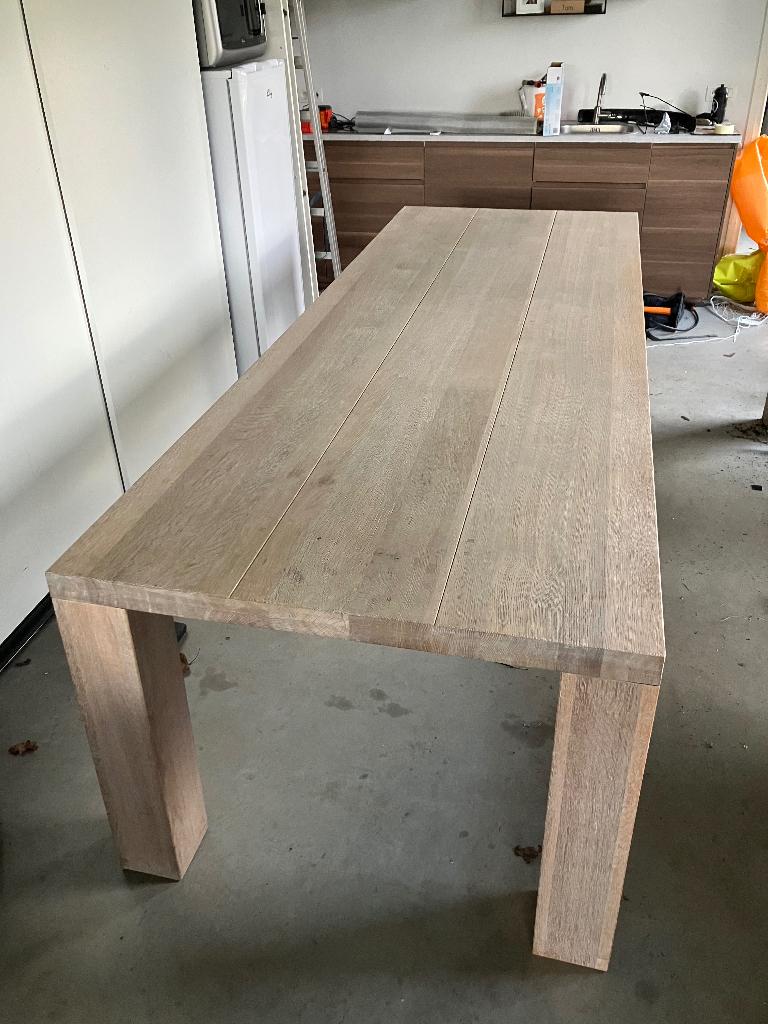 Moderne eiken tafel 100x280cm., Ophalen, Eikenhout, 200 cm of meer, 50 tot 100 cm