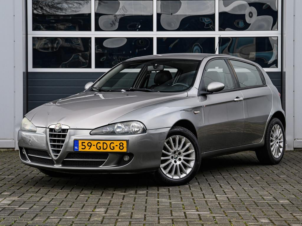 Alfa Romeo 147 1.6 T.Spark Progression | Leder | Climate con, Auto's, Alfa Romeo, Voorwielaandrijving, Gebruikt, Zwart, 4 cilinders