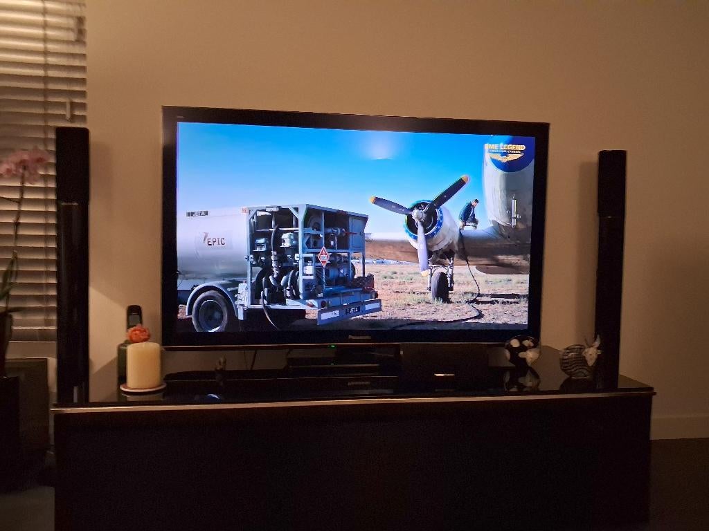 Plasma TV, Panasonic afm. Br. 120 x H. 70 cm (50 inch), Ophalen, Panasonic, 50 Hz, Zo goed als nieuw