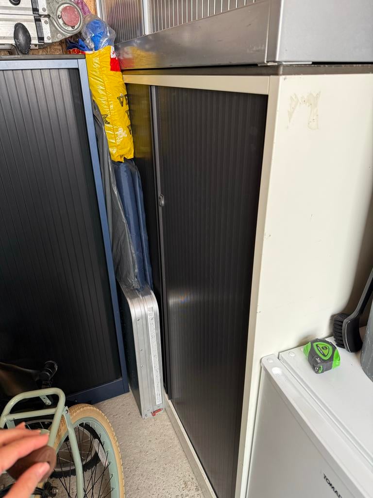 Archiefkast met roldeur, Ophalen, Gebruikt, 100 tot 150 cm, 50 tot 100 cm