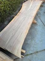 Mooie iepen boomstambladen 245x60/70x4cm, Ophalen, Planken, Zo goed als nieuw, Hardhout