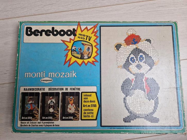 1976 de bereboot monti ministeck berenboot mozaïek vintage, Verzamelen, Film en Tv, Actiefiguur of Pop, Ophalen of Verzenden