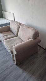 Bank ikea ektorp 2-zits beige, Ophalen, Gebruikt, 150 tot 200 cm, Tweepersoons