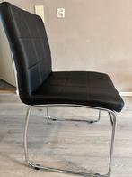 4 zwarte metalen stoelen van Jysk, Ophalen, Gebruikt, Zwart, Vier