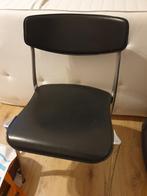 Sedia Coro Luigi Origlia Design Stoel - Zwart Leer/Metaal, Ophalen, Gebruikt, Zwart, Design