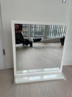 Spiegel met planchet - Staand of Hangend, Ophalen, Gebruikt, 100 tot 150 cm, Rechthoekig