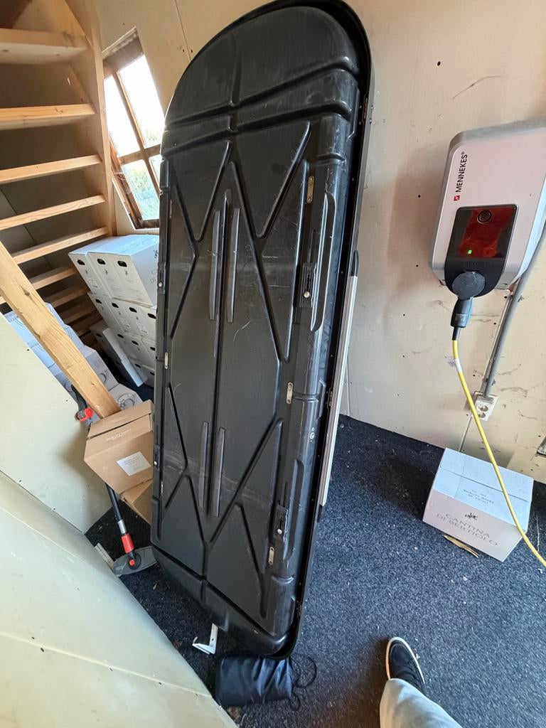 Originele Mercedes-Benz brede dakkoffer met daksteuner, Auto diversen, Dakkoffers, Ophalen, Gebruikt