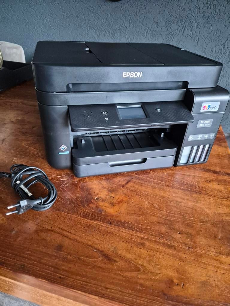 Epson Ecotank ET-4850 printer met 2 sets inkt, Ophalen, Kleur printen, Gebruikt, All-in-one
