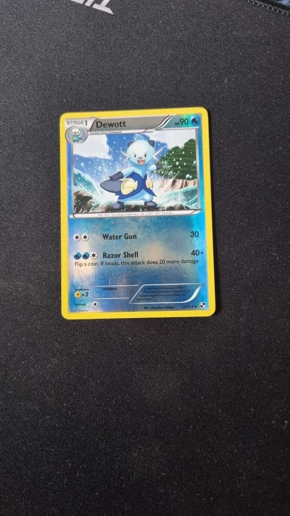 Dewott (BLW 29), holo, Ophalen of Verzenden, Zo goed als nieuw, Losse kaart, Foil