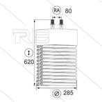 Tecno.mec Verwarmingsspiraal 620mm Dubbellering, Verzenden