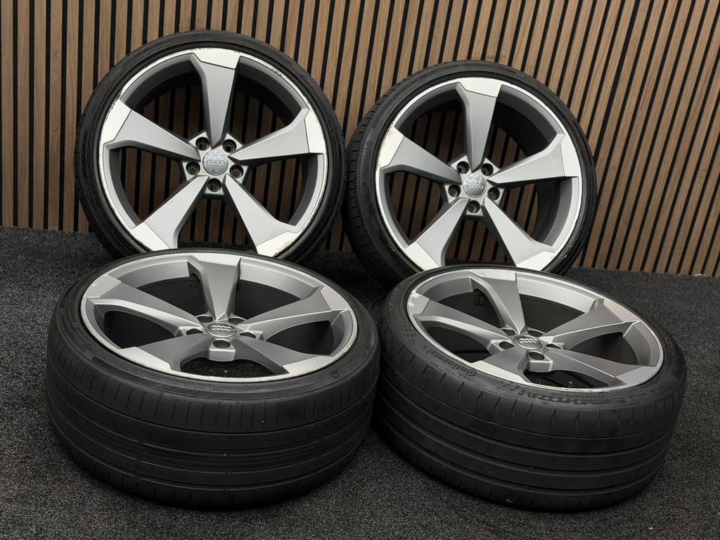 Originele 20 inch Audi Sport A5 S5 8W 5x112 ET34 Continental, Ophalen, Banden en Velgen, ., 20 inch
