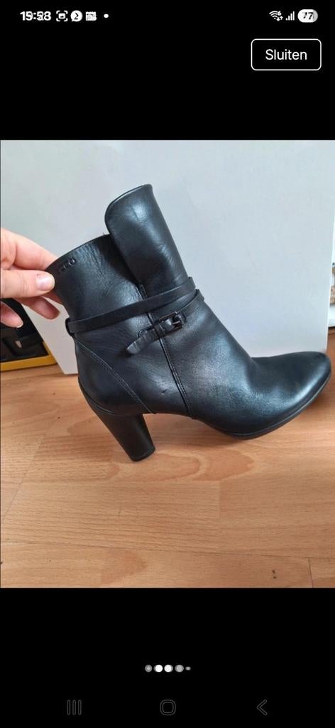 Ecco lederen laarsjes maat 39, Kleding | Dames, Schoenen, Ophalen of Verzenden