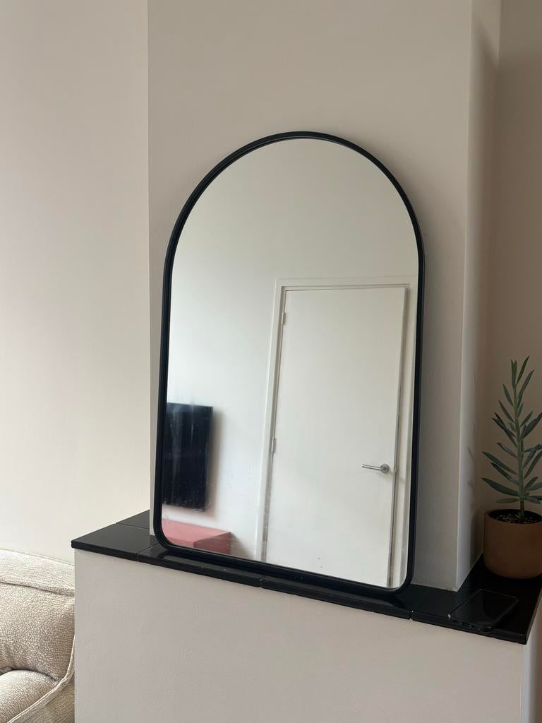 Boogspiegel / half ronde wandspiegel 60x90, Huis en Inrichting, Woonaccessoires | Spiegels, Ophalen, Zo goed als nieuw, Minder dan 100 cm