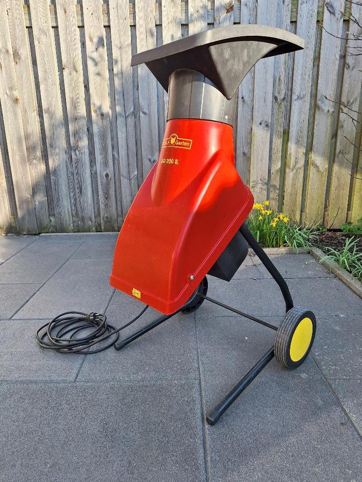 WOLF GARTEN HAKSELAAR TYPE SD 200 E op wielen in prima staat, Tuin en Terras, Hakselaars, Gebruikt, Elektrisch, Ophalen