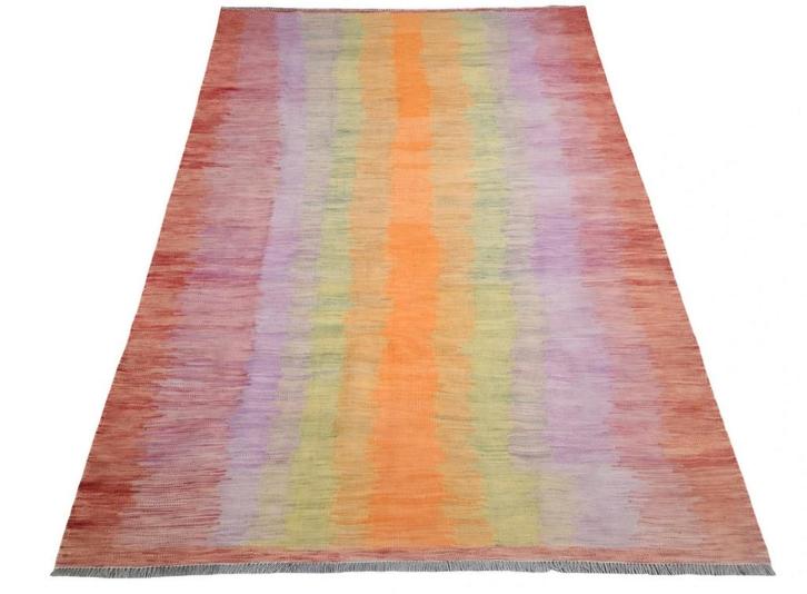 Handgeweven nieuwe moderne Kelim Larmina abstract 170x245cm, Huis en Inrichting, Stoffering | Tapijten en Kleden, Zo goed als nieuw