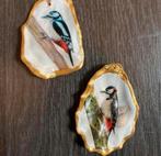 Handgemaakte oesterschelpen met vogeldecoratie, Verzamelen, Ophalen of Verzenden, Nieuw, Dier