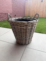 Rieten plantenbak, Ophalen, Gebruikt, Rond
