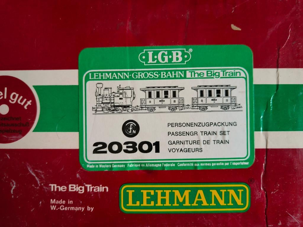 Lehmann 20301 grootspoor set, Treinset, Gelijkstroom, Zo goed als nieuw, Ophalen